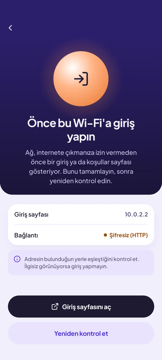 SentryFi uygulama ekranı 4
